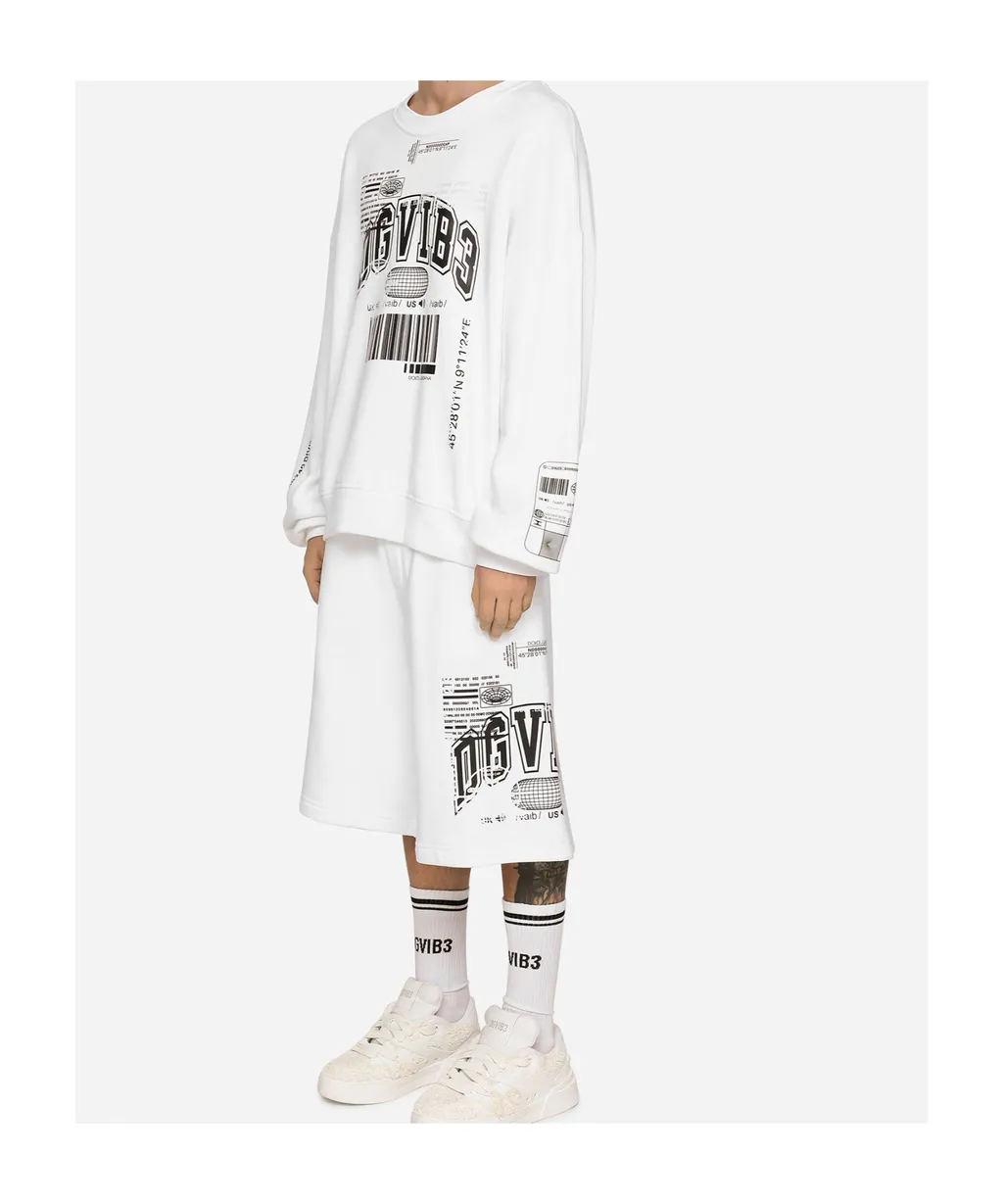 Logo-Print Cotton Track Shorts