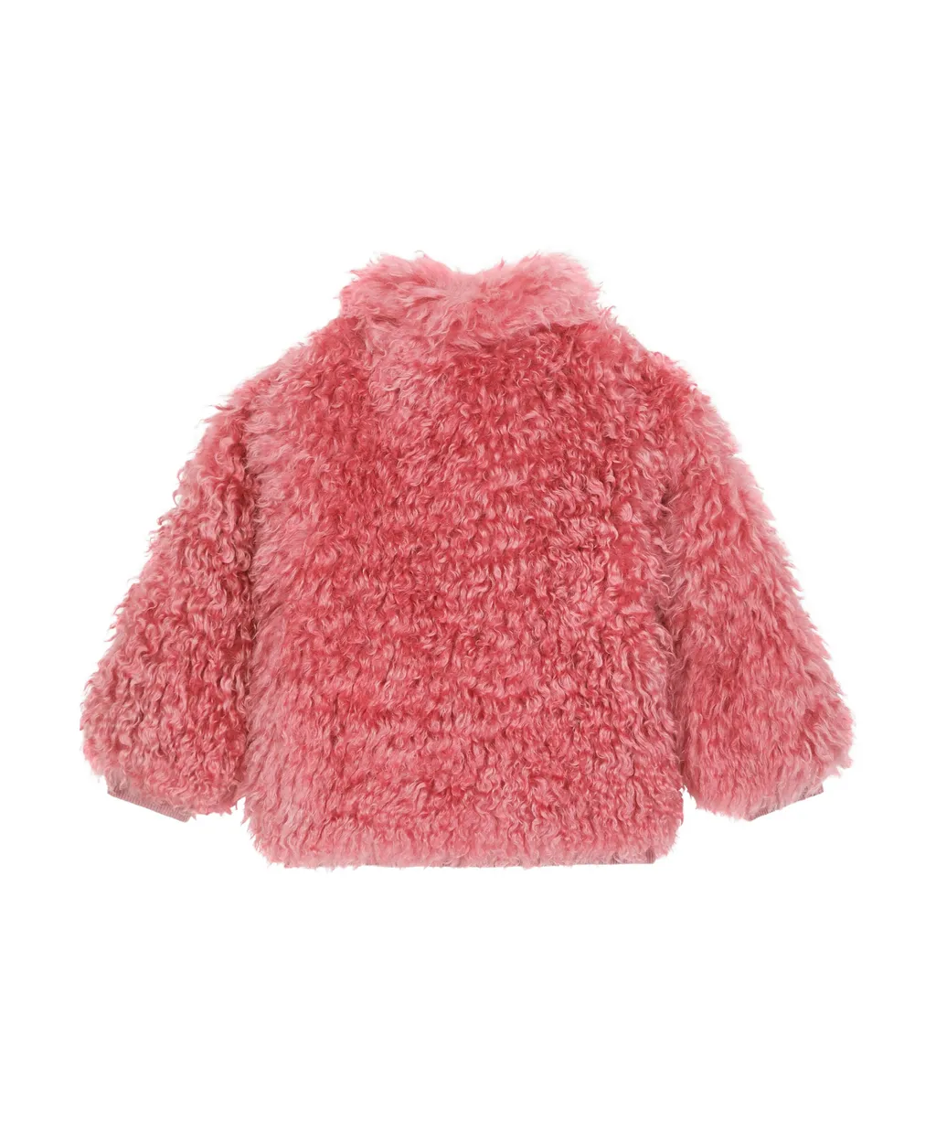 Dg-Logo Faux-Fur Coat