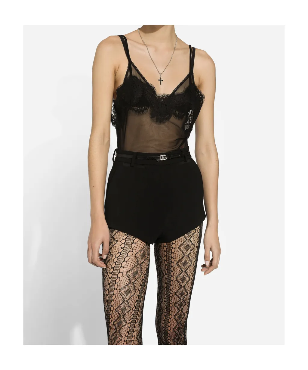 Lace-Trim Tank Top
