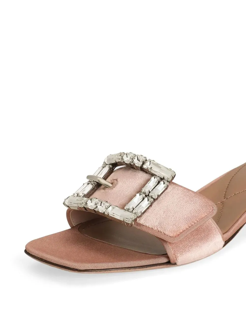 Crystal-Buckle Sandals