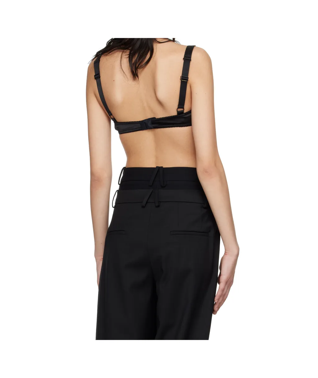 Conical Cups Satin Balconette Bra
