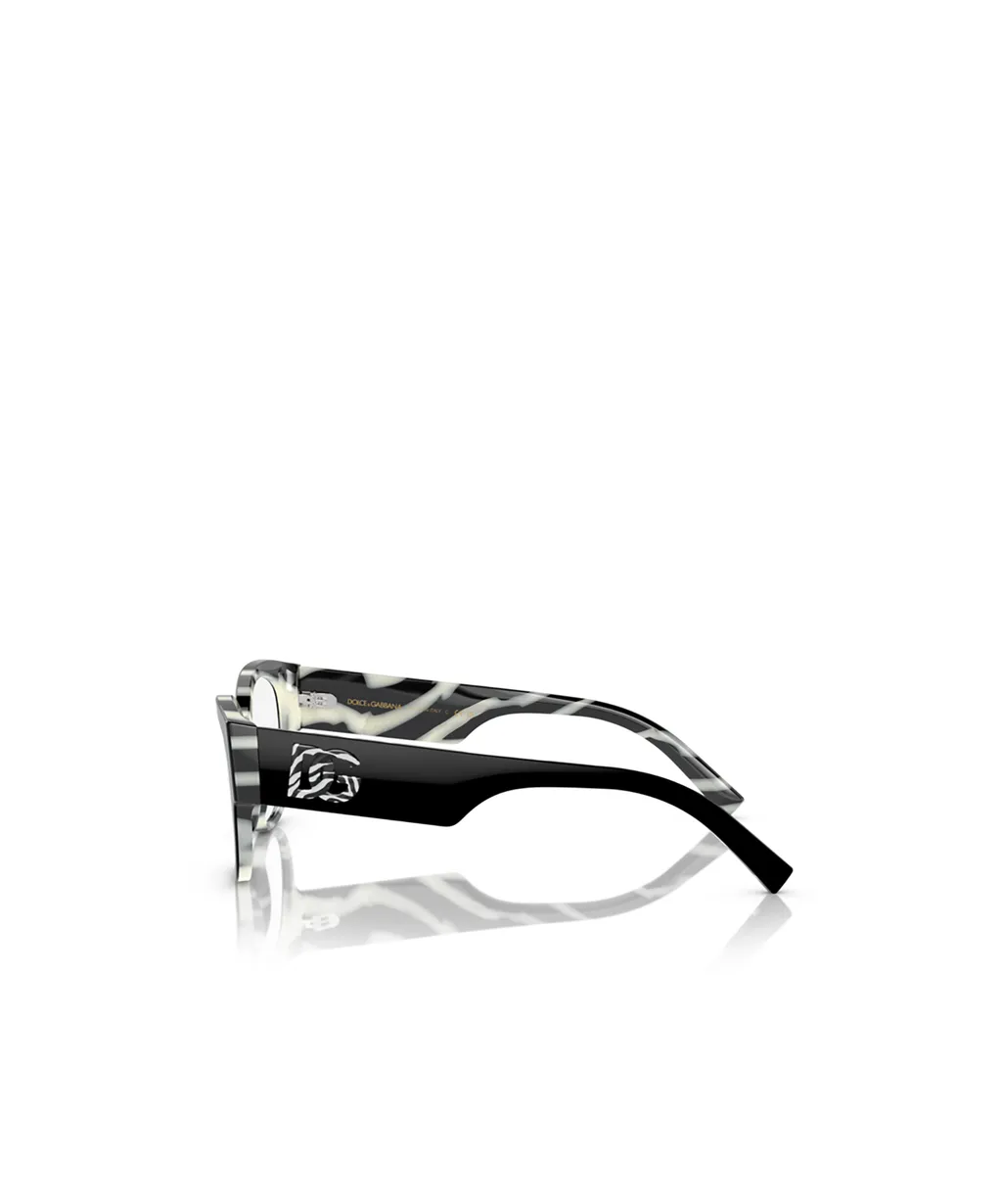 Zebra-Print Butterfly-Frame Glasses