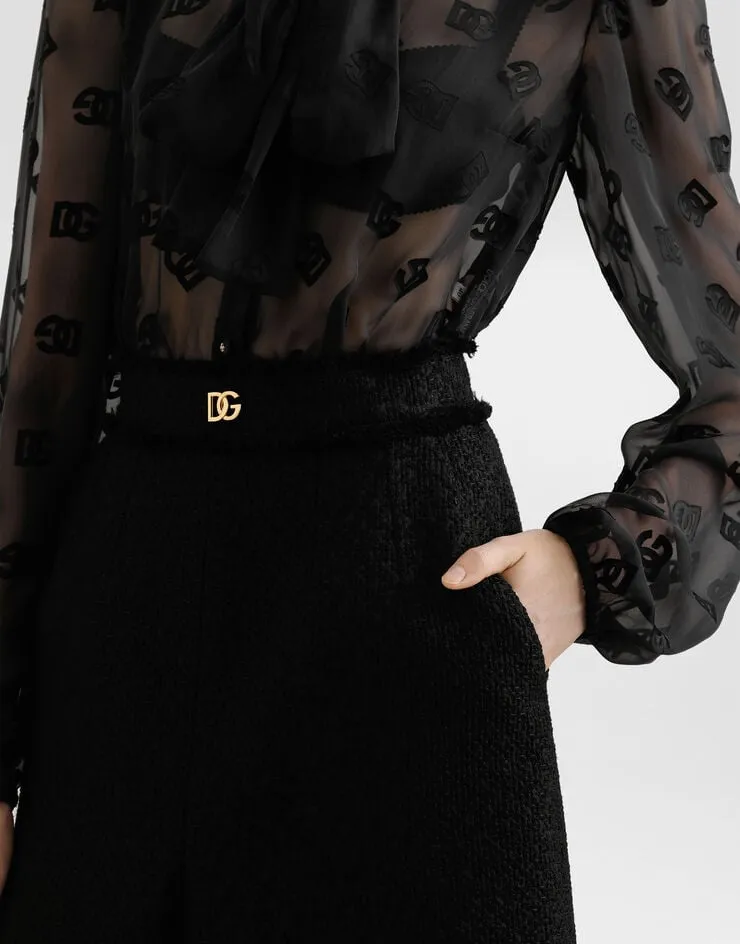 Tweed Midi Skirt