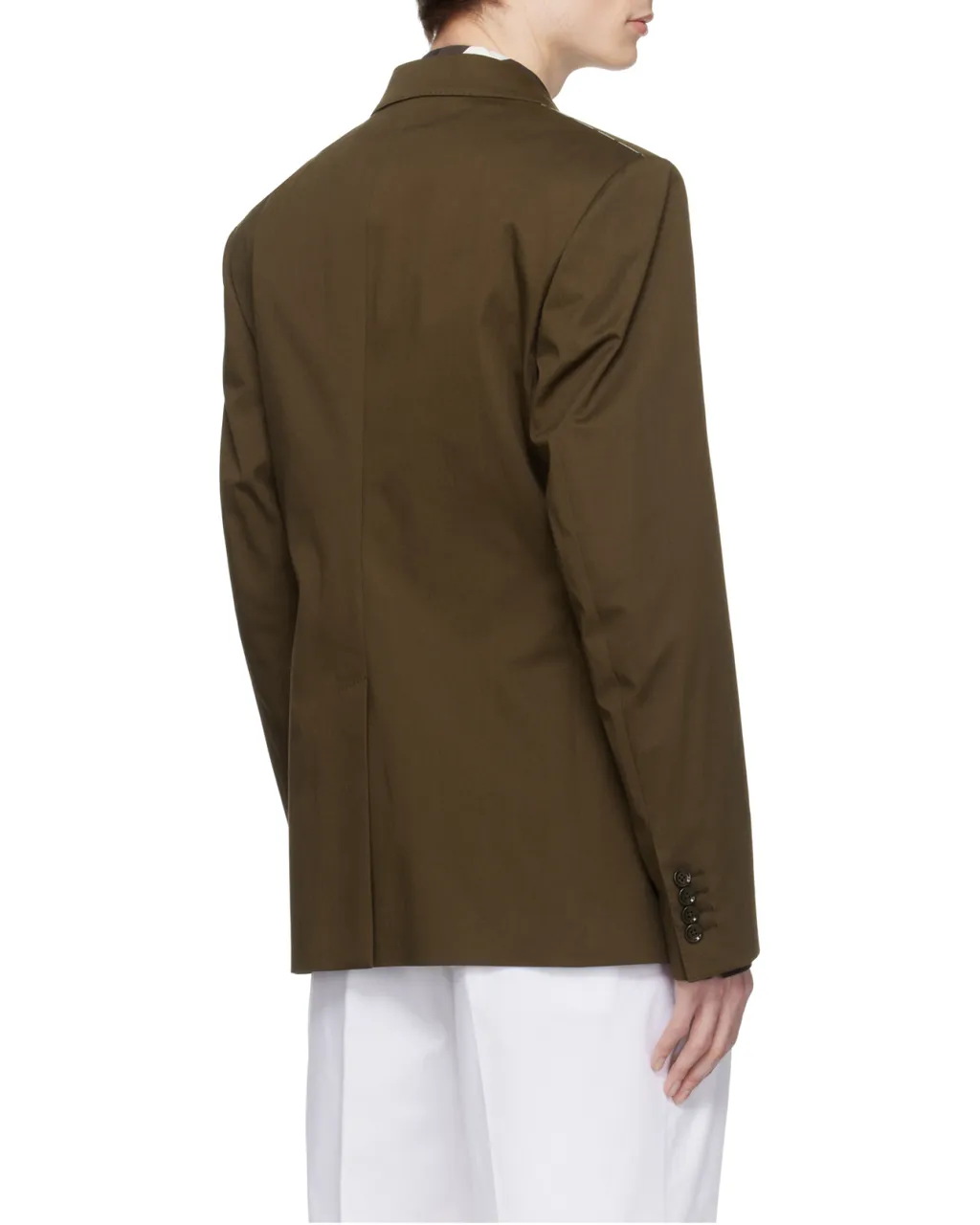 Double-Breasted Technical Gabardine Blazer