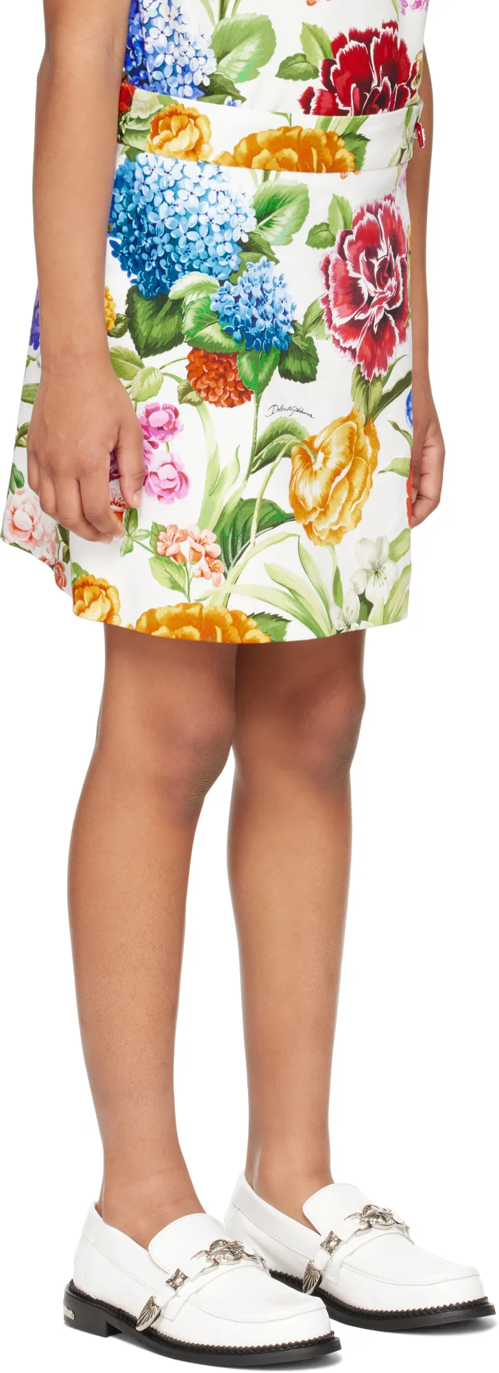 Floral-Print Skirt