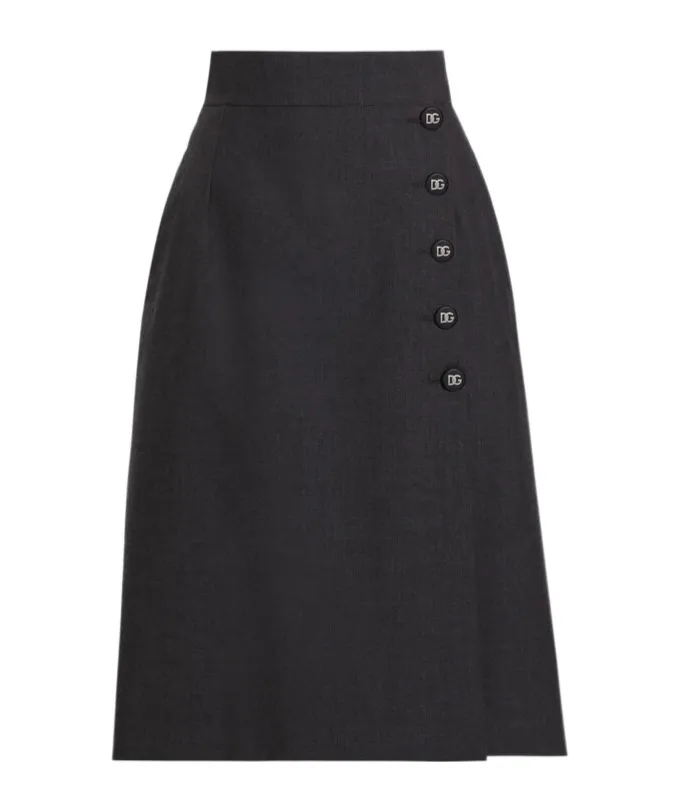 A-Line Midi Skirt