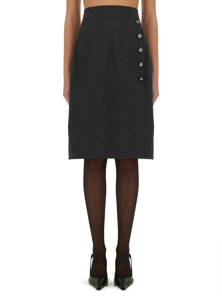 A-Line Midi Skirt