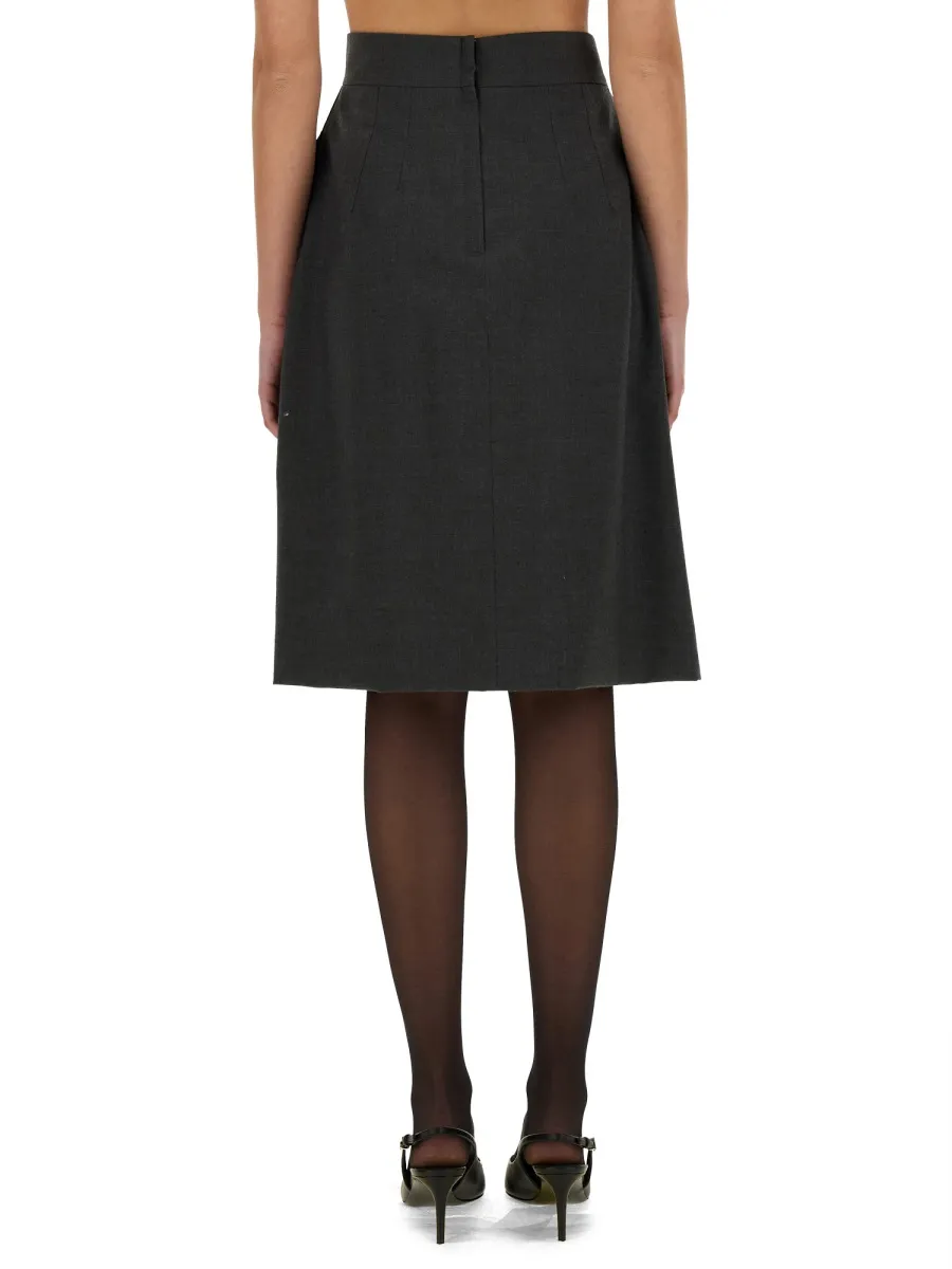 A-Line Midi Skirt