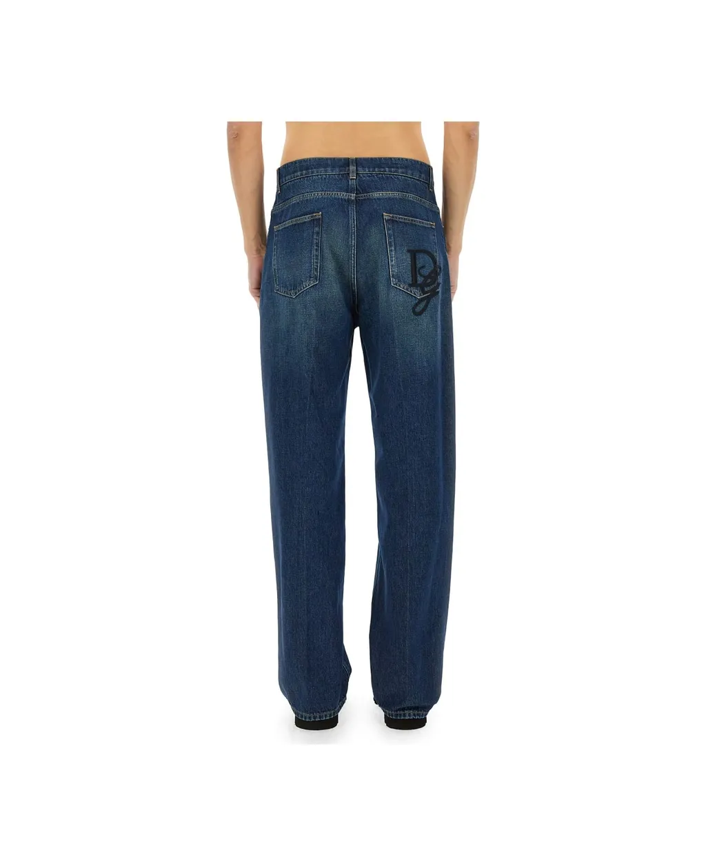 Logo Embroidered Jeans