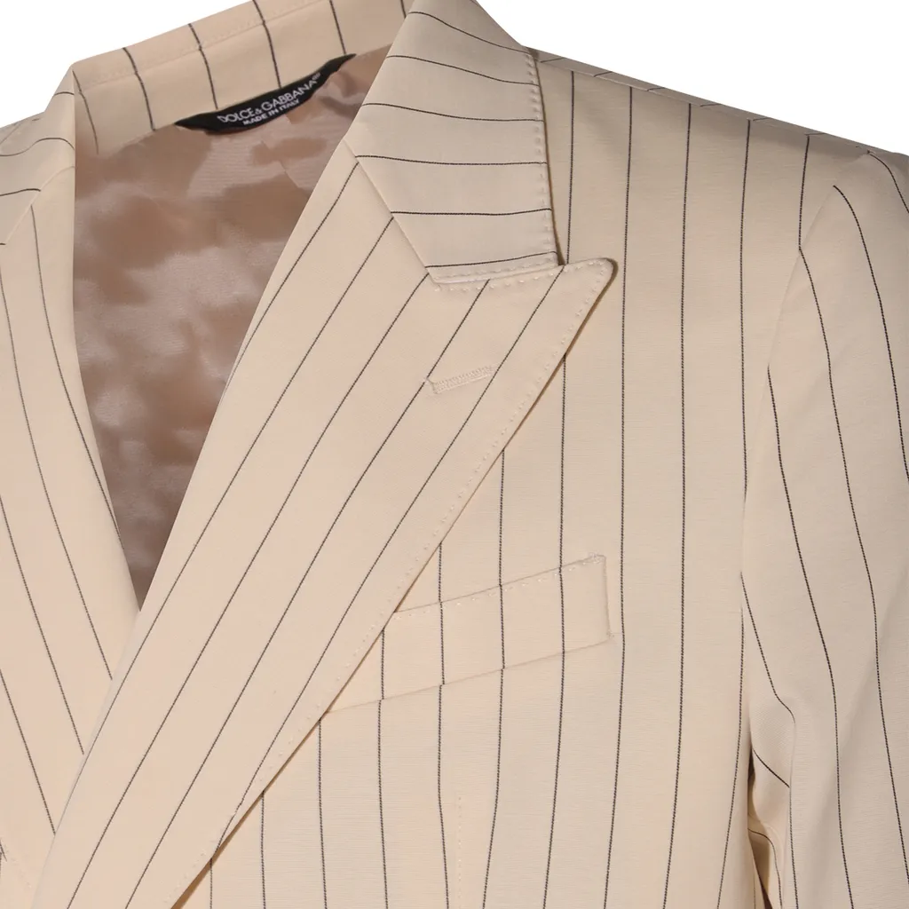Striped Double Breasted Blazer