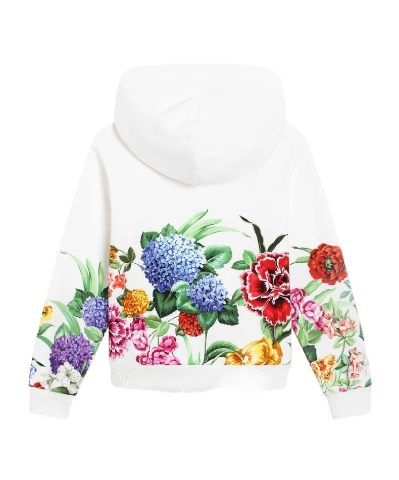 Floral-Print Hoodie