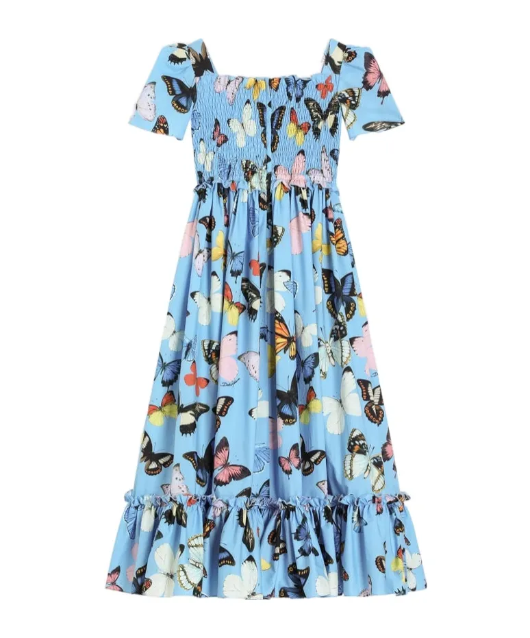 Butterfly-Print Dress