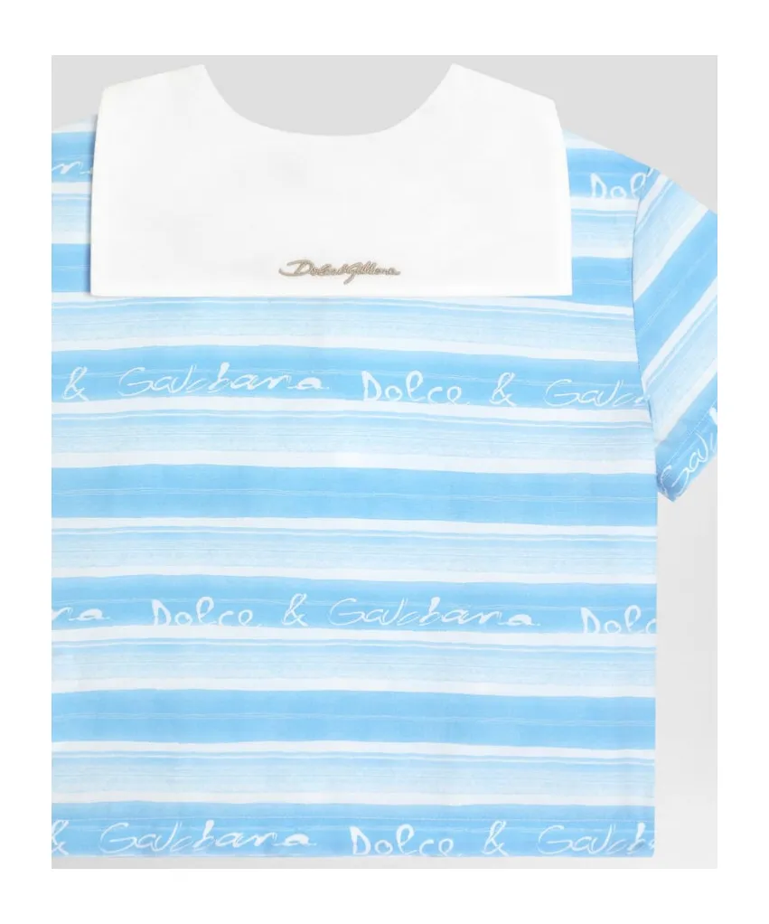 Striped-Print Poplin Shirt