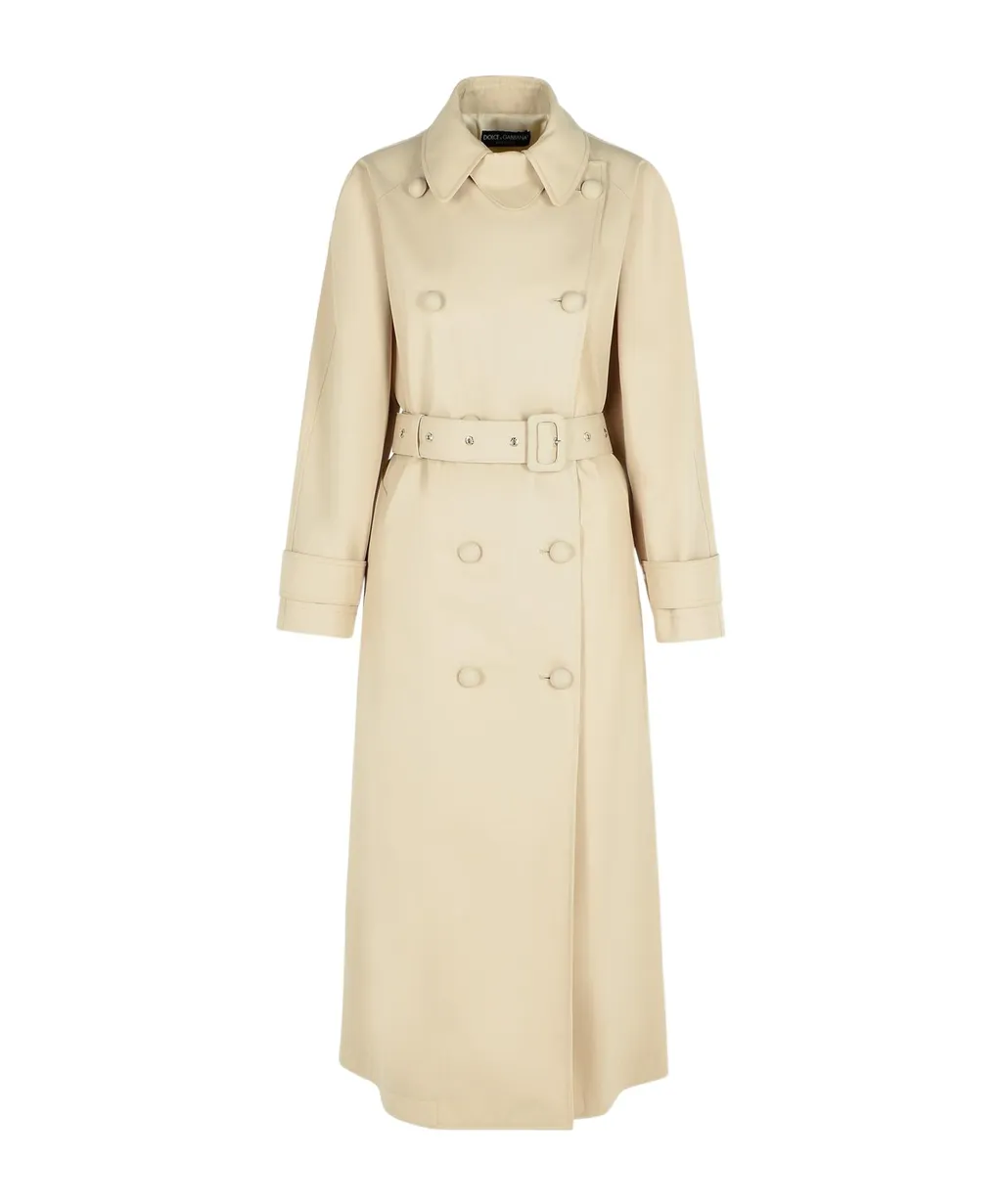 Double-Breasted Belted Coat