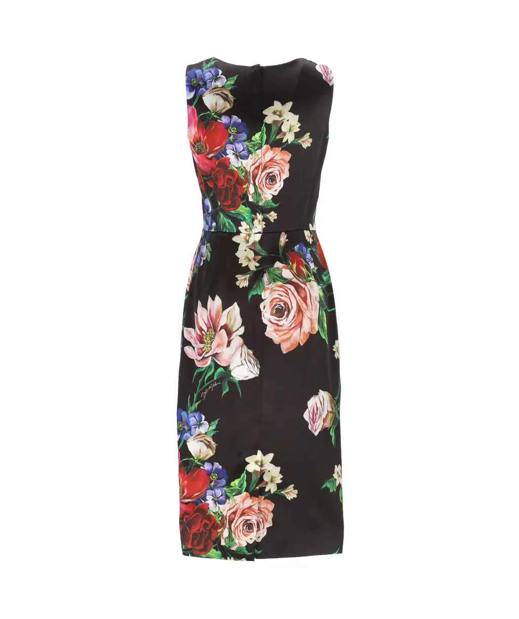 Floral Printed Sleeveless Dress