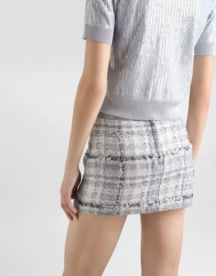 Tweed Mini Skirt