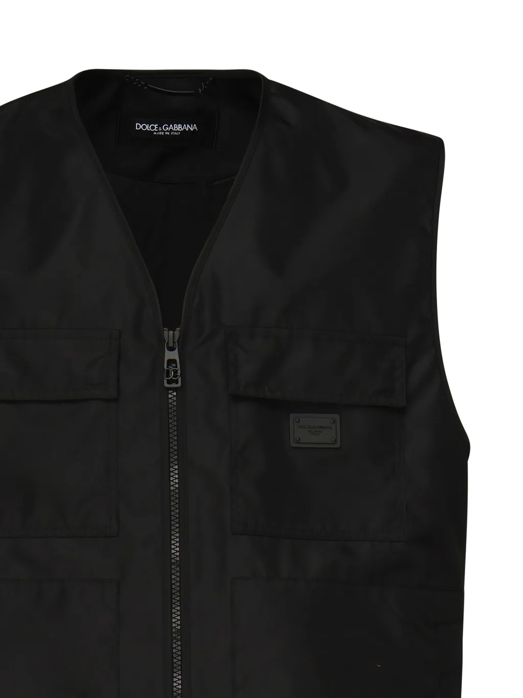 Logo Patch Zipped Gilet