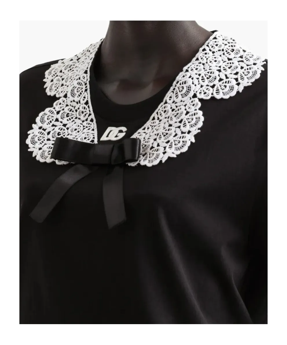 Bow Detailed Jersey T-Shirt
