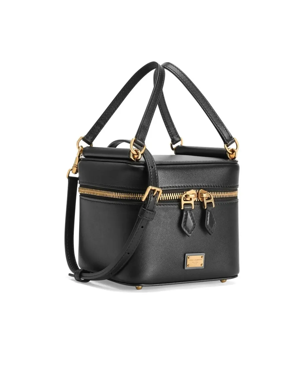 Logo Plaque Zipped Handbag