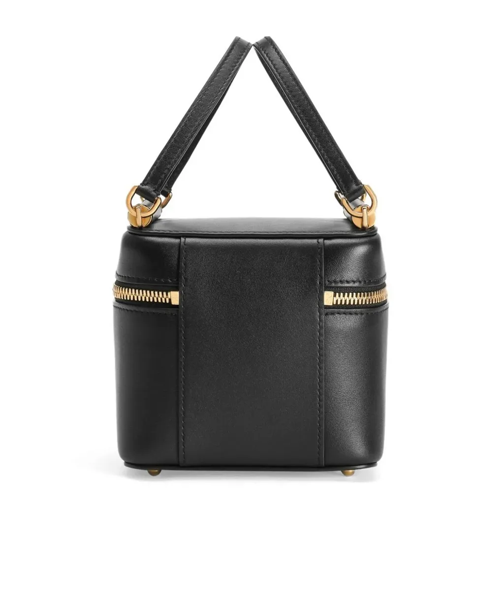 Logo Plaque Zipped Handbag