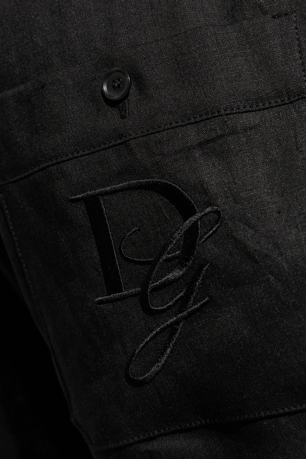 Logo Embroidered Drawstring Shorts