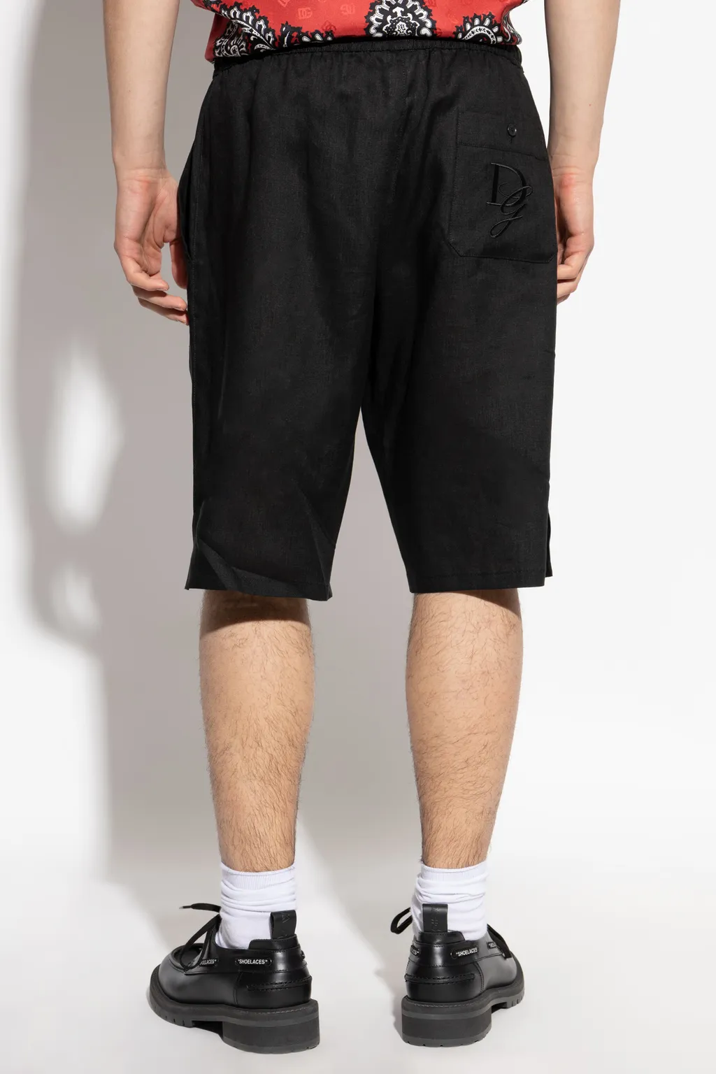 Logo Embroidered Drawstring Shorts