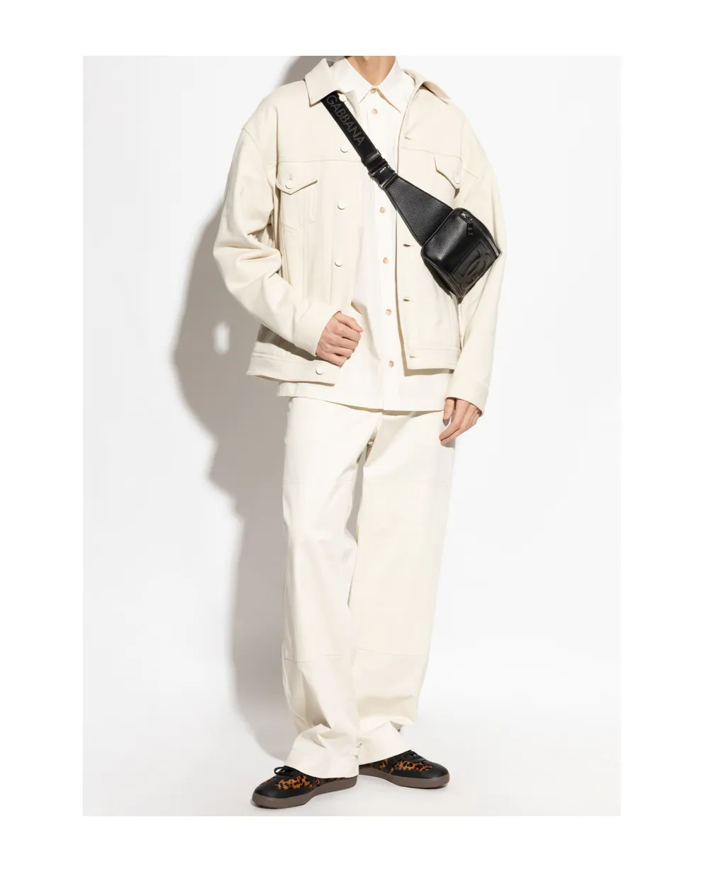 Logo Plaque Straight-Leg Trousers