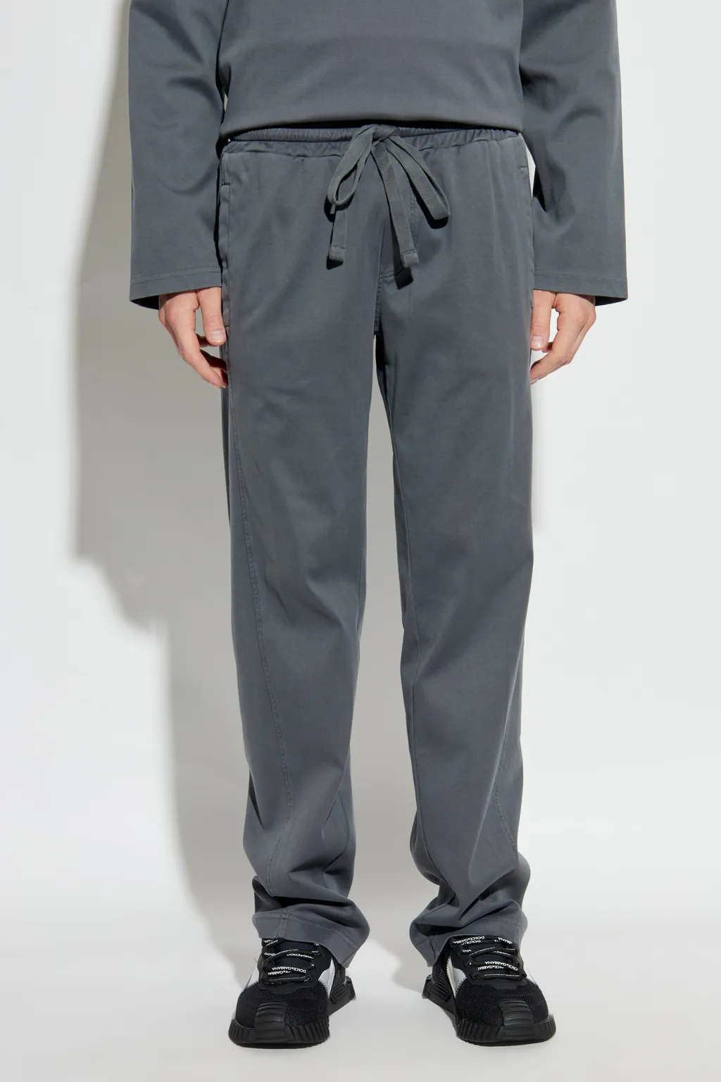 Logo Plaque Drawstring Track Pants
