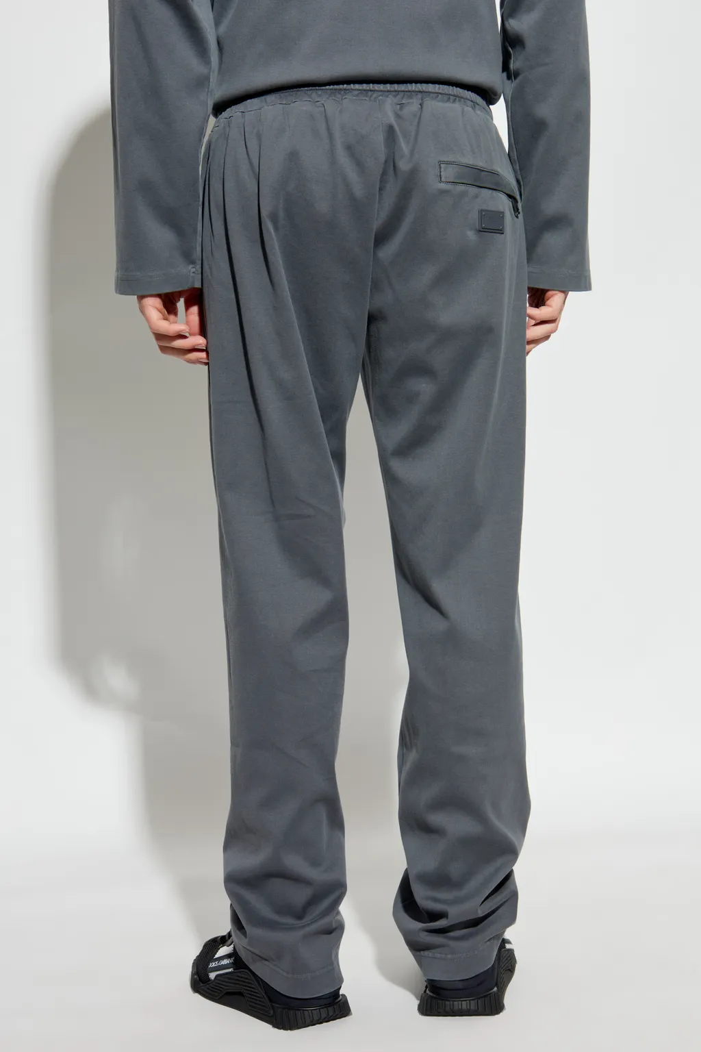 Logo Plaque Drawstring Track Pants