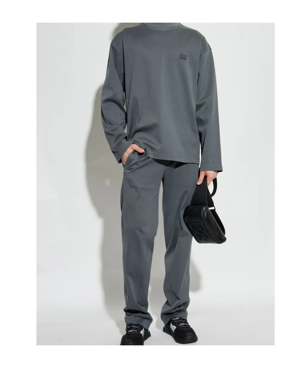 Logo Plaque Drawstring Track Pants