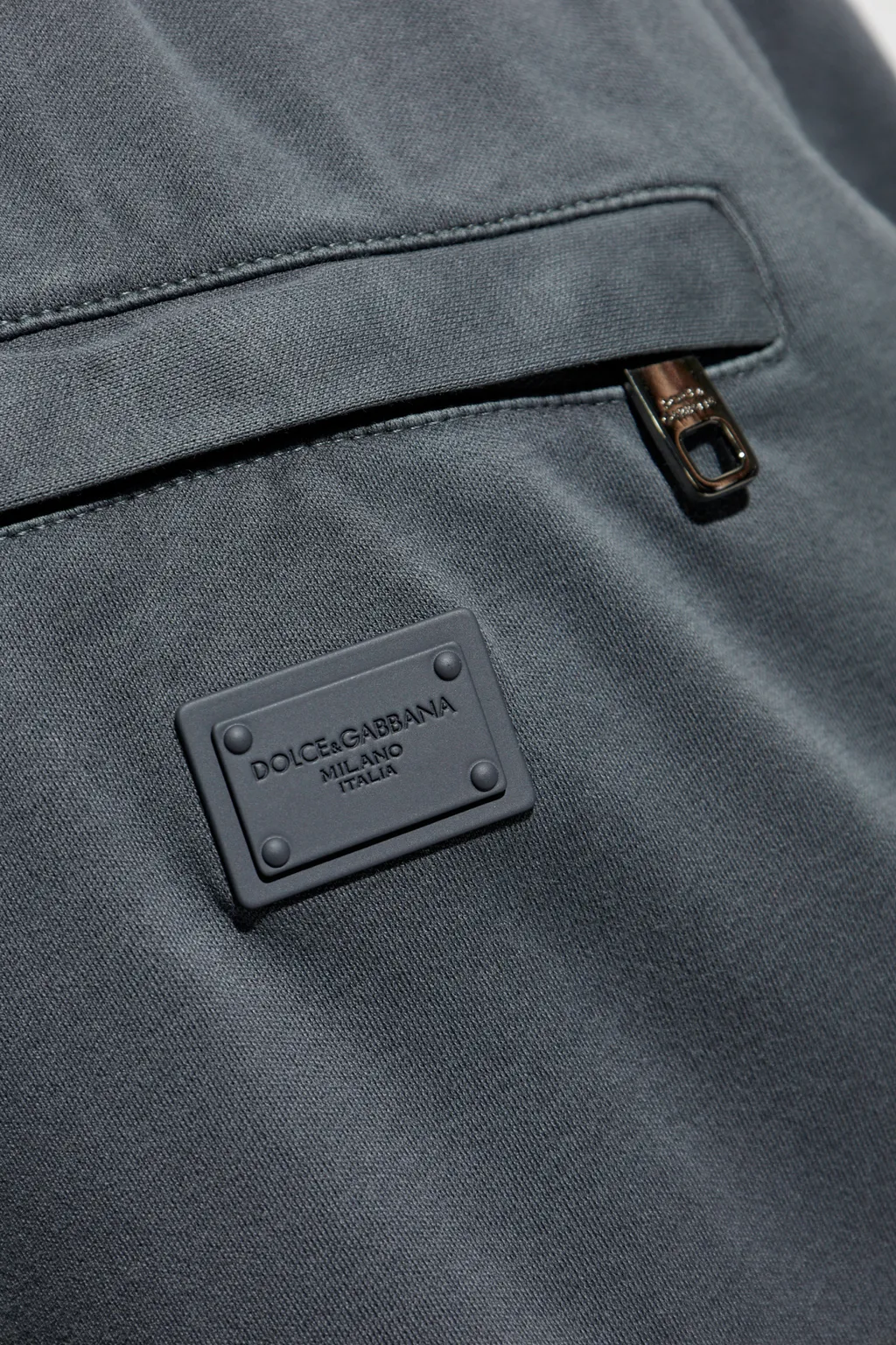 Logo Plaque Drawstring Track Pants
