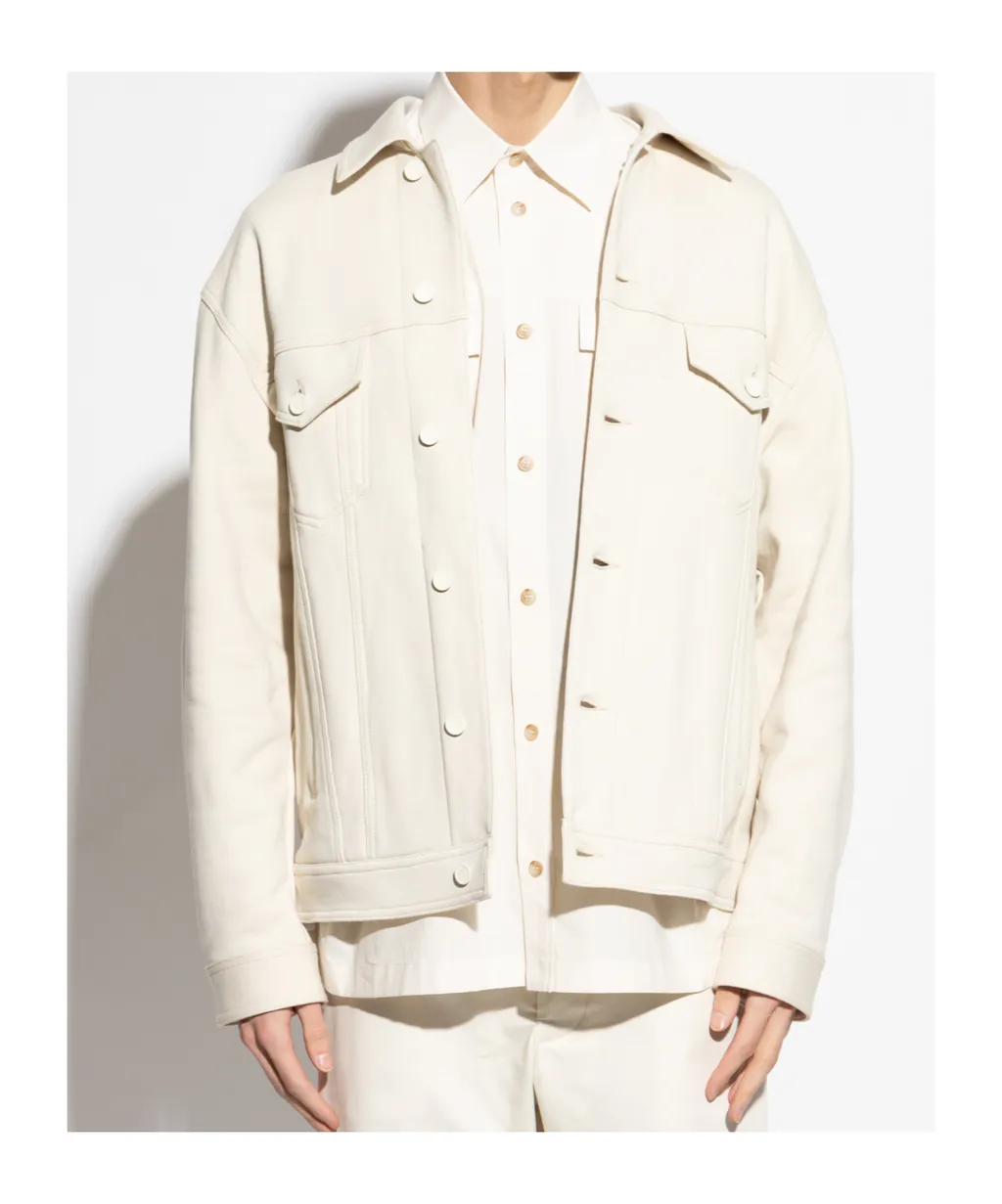 Logo Plaque Shirt Jacket