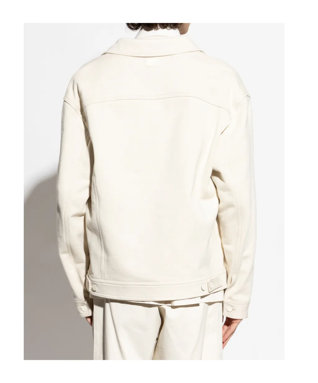 Logo Plaque Shirt Jacket