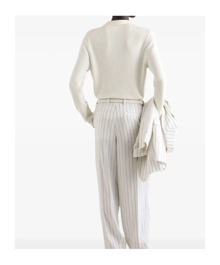 Buttoned Ribbed Cardigan