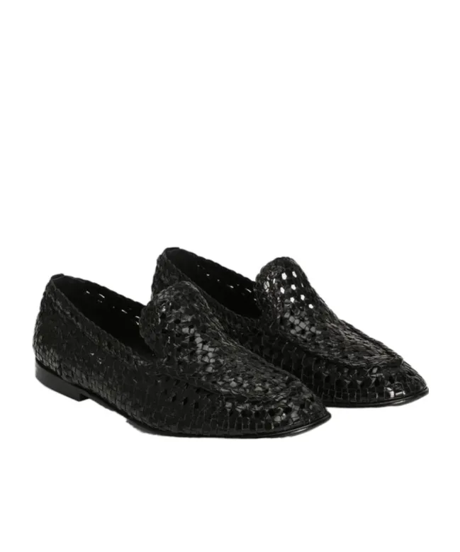 Round Toe Woven Slippers