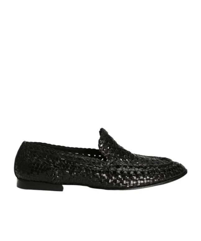 Round Toe Woven Slippers