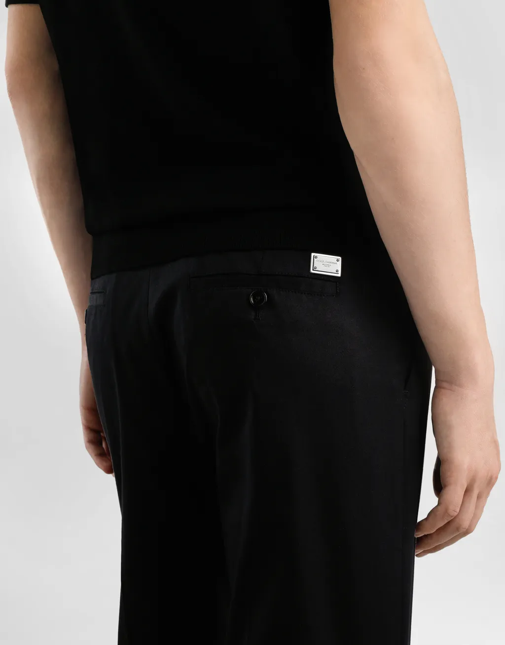 Logo Tag Pleated Trousers