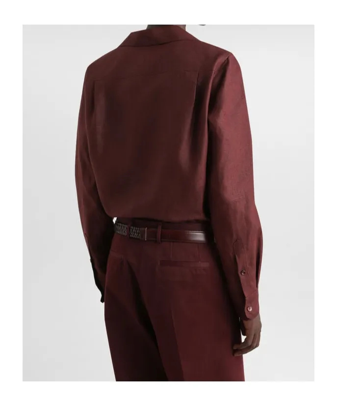 Long-Sleeved V-Neck Shirt