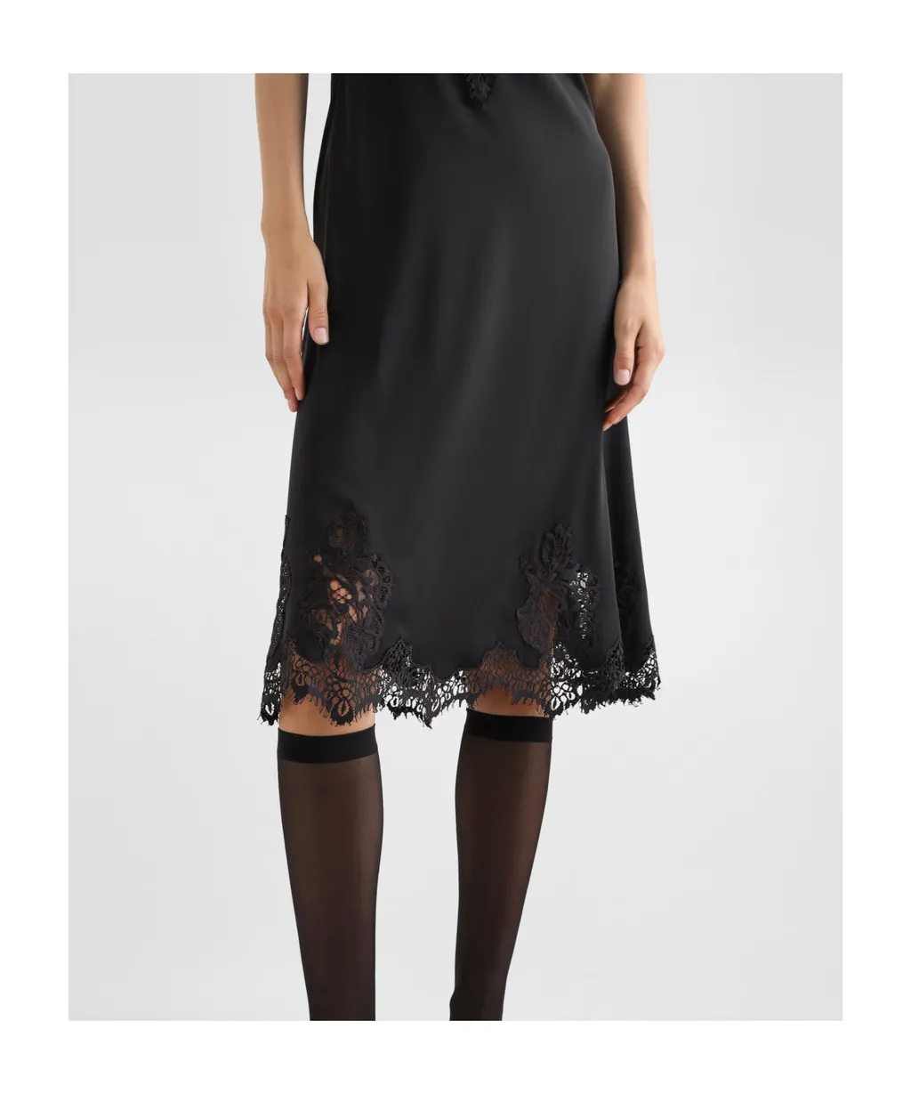 Floral-Lace Midi Dress