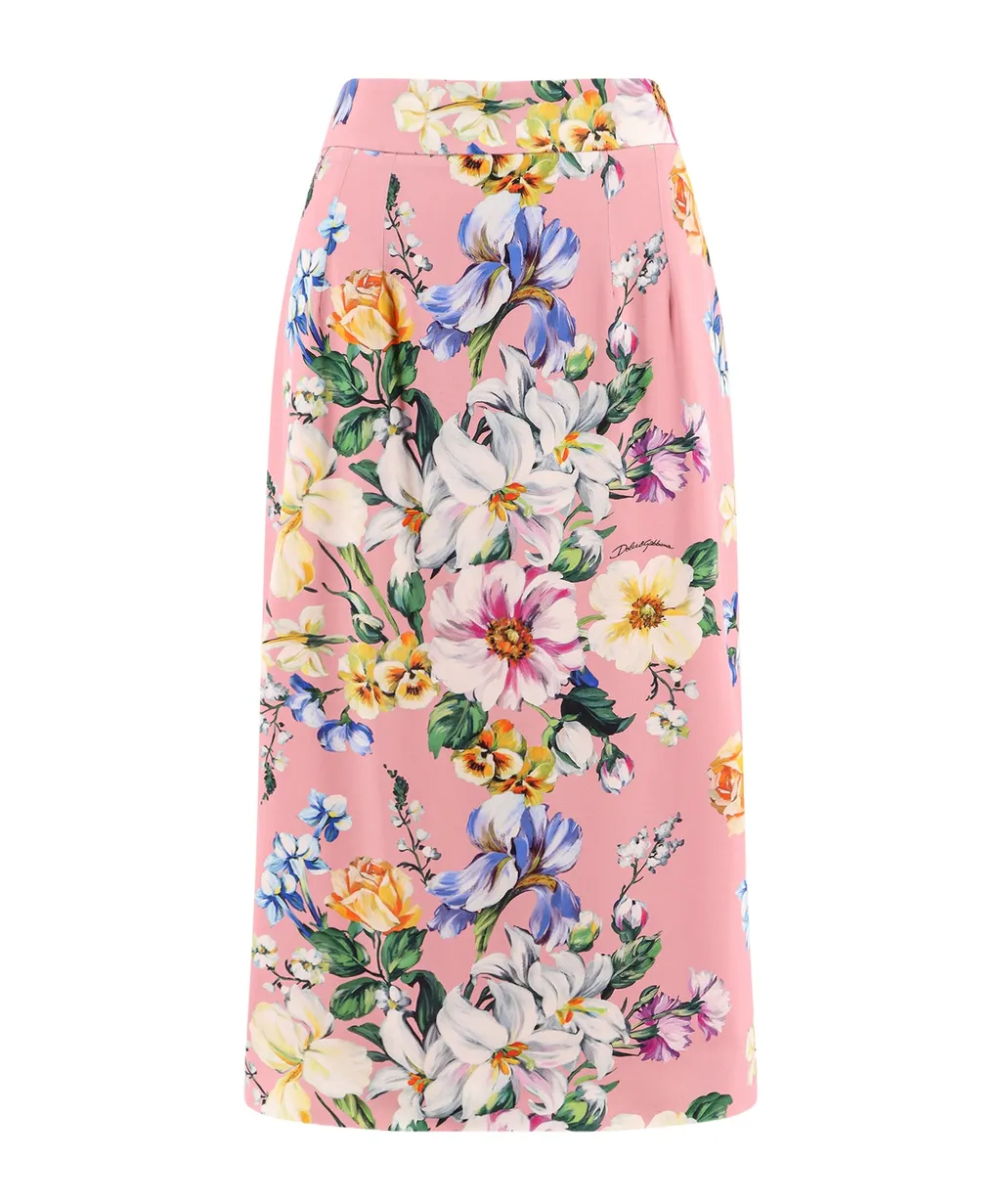 Floral Printed Midi Skirt