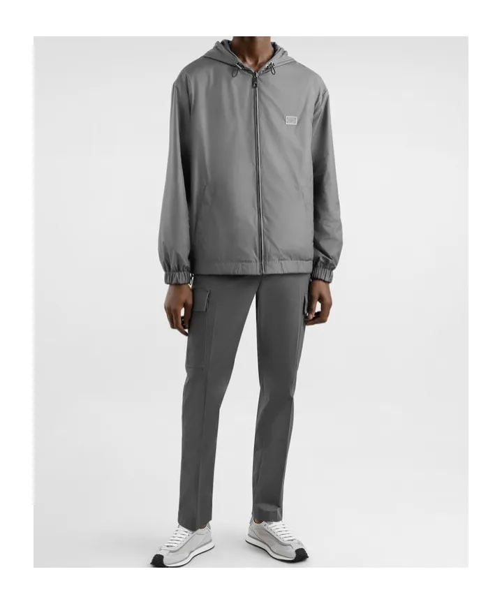 Logo Plaque Sports Jacket