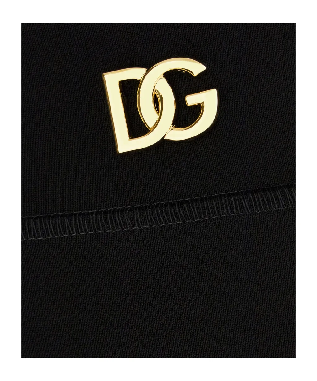Logo Plaque High-Waist Pencil Skirt