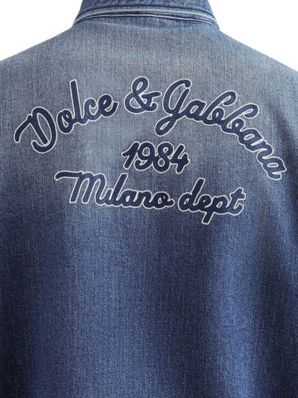 Logo Embroidered Denim Shirt