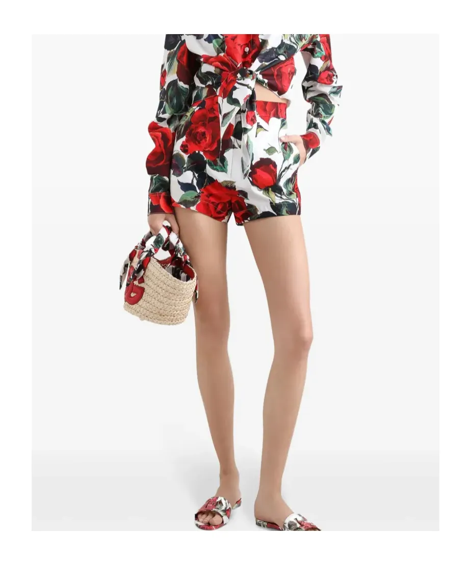 Rose Printed Shorts