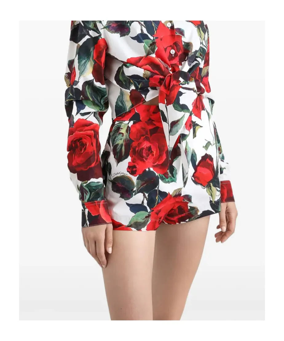 Rose Printed Shorts