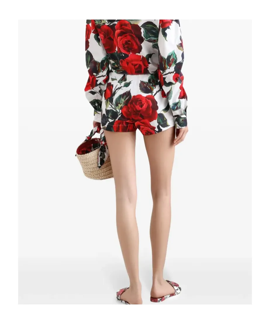 Rose Printed Shorts