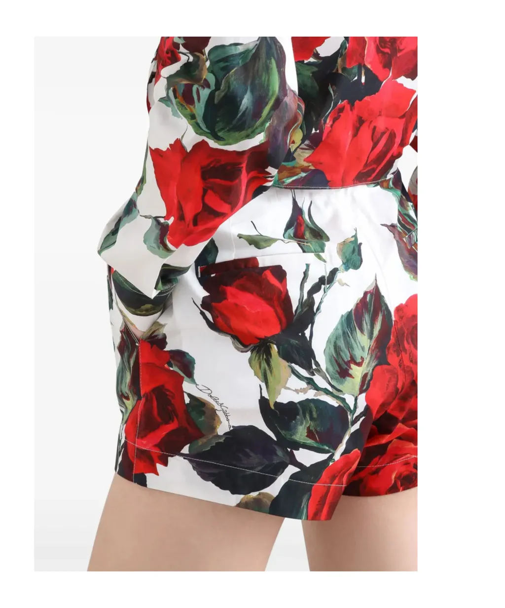Rose Printed Shorts