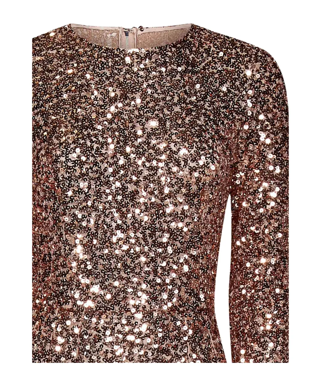 Sequin Embellished Midi Dress