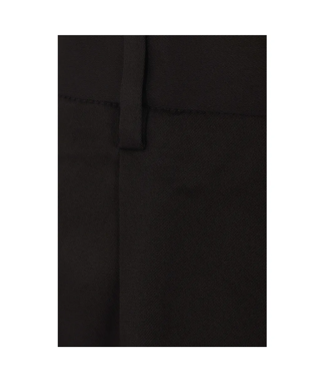 Pleated Gabardine Shorts