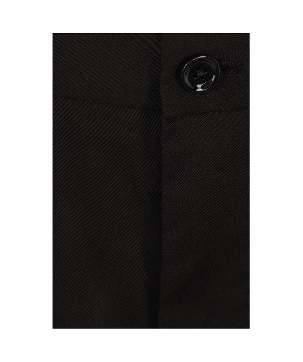Pleated Gabardine Shorts